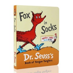 《Fox in Socks 穿袜子的狐狸》英文原版启蒙纸板书