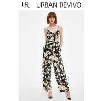 URBAN REVIVO WG21S6JN2000 女士吊带连身裤