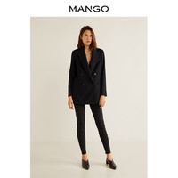 MANGO 43080574 基础款棉质混纺高腰打底裤