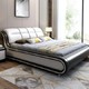 佐菲亚 欧式真皮床 单床+2柜+椰棕床垫 1.8米