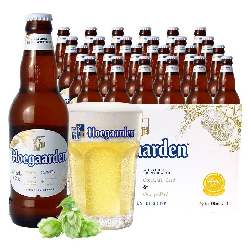 hoegaarden 福佳 白啤酒 330ml*24瓶