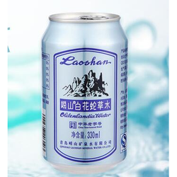 中华老字号 崂山白花蛇草水 330ml*24罐 *2件