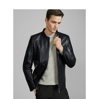 Hodo 红豆 真皮皮衣男外套 HMDIN1J1998