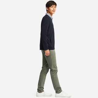 Uniqlo优衣库 男装AIRism开衫 414498 (藏青、XL)