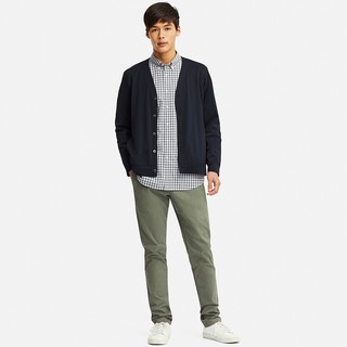 Uniqlo优衣库 男装AIRism开衫 414498 (黑色、XL)