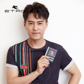 ETRO 艾绰 限量胶囊系列 限量小鱼印花 奇幻海洋印花卡夹 192 P1H76921800200