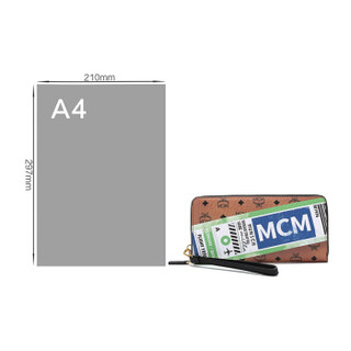 MCM 女士 印花帆布钱包钱夹手拿包 MZL9SVI94CO001