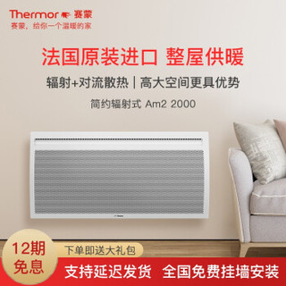 Thermor 赛蒙 Am2-2000v 取暖器 静音智能电采暖器 白色