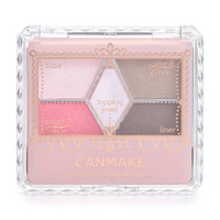 CANMAKE 井田 粉质细腻五色搭配完美雕刻五色眼影3.2g 红莓蛋糕色07 日本进口