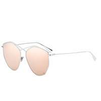 Dior 迪奥 奢侈品2019新款多边形玫瑰金金属框架红树莓色镜片太阳眼镜 粉红色镜片