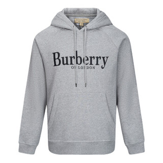 BURBERRY 博柏利 男士灰色混纺连帽套头衫 26961835 S