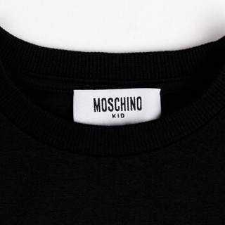 MOSCHINO  莫斯奇诺 奢侈品童装男女款棉质短袖T恤圆领半袖上衣潮 HMM029 LBA10 60100