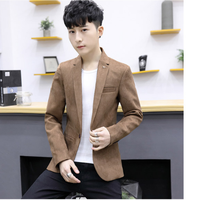 Miiow 猫人 男士西服休闲时尚简约纯色单西便服外套QT815A-1802