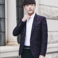 Miiow 猫人 男士西服休闲时尚花色单西便服外套 QT4001-1-XZ1873