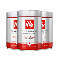 illy 意利 中度烘焙浓缩咖啡粉  250克3罐 预售