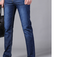 Bejirog 北极绒 牛仔裤男士新款修身裤子商务休闲裤男士弹力直筒简约长裤子 009