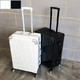 EAZZ铝框拉杆箱 万向轮行李箱男女士登机箱20寸24寸28寸旅行箱密码箱定制 经典 铝框-黑色 20英寸=登机箱 领券减价