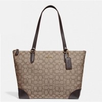 COACH 蔻驰 City Zip Tote 女士中号托特包