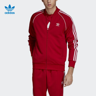 adidas NEO 男士运动夹克 DV1514（浅猩红、M）