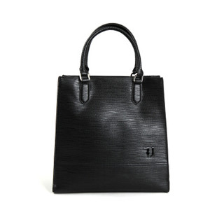 TRUSSARDI JEANS杜鲁萨迪 奢侈品 19春夏新款 女士黑色聚酯纤维手提包