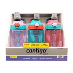 contigo 康迪克 防漏儿童吸管杯 414ml *3个 