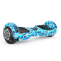 展跃 平衡车儿童电动平行智能扭扭越野体感漂移思维自平衡双轮成人两轮代步车F1-蓝色 zy001
