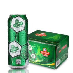 青岛啤酒足球罐啤酒500ml*12听 1箱装 *3件