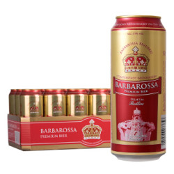 BARBAROSSA 凯尔特人 德国进口红啤酒 500ml*18听 *3件