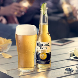 Corona/科罗娜啤酒 330ml*24瓶整箱买2赠送 福佳玫瑰红啤酒248ml*12瓶 *2件