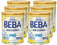 Nestlé BEBA 雀巢贝巴 Pre段婴幼儿奶粉(适用新生儿)800g 6罐装(6x800g )