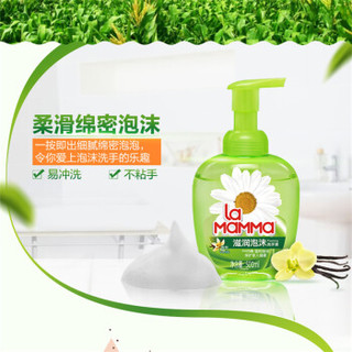 la mamma 妈妈壹选 EC20190509002 泡沫洗手液（香草味）超大瓶装500ml*4 泡沫绵密易冲洗护手