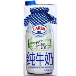 西班牙进口 兰蒂斯超高温灭菌全脂牛奶1L*6 整箱 *3件