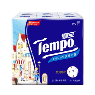 Tempo 得宝 T0153*3 印花纸手帕 (36包、3层)