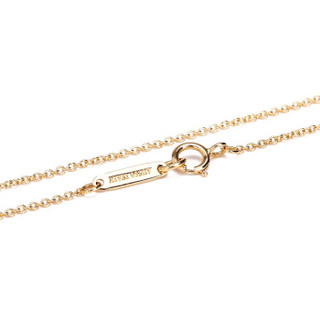 Tiffany&Co. 蒂芙尼 1837系列镶0.05克拉钻圆形吊坠18K金项链 链长40cm 33285981