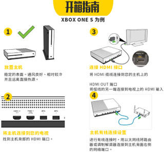 Microsoft 微软 xbox one s 1TB 双手柄【2K21+铁拳7+巫师3+泰坦】白