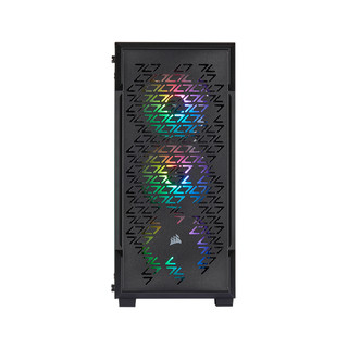 USCORSAIR 美商海盗船 220T RGB ATX机箱 半侧头 黑色