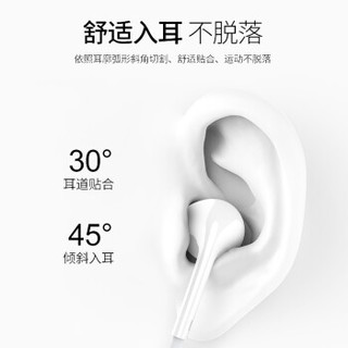 TOTU 苹果耳机入耳式有线手机耳塞线控适用 (白色、通用、入耳式)