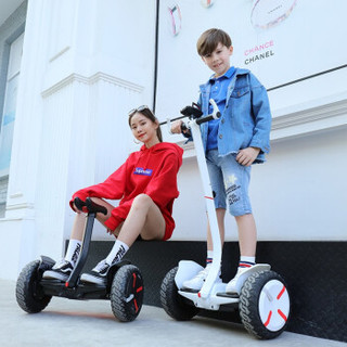 LOGSDON 电动平衡车儿童孩子学生双轮两轮智能思维车代步车电动车礼物黑色宽胎越野音乐版   T3
