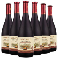 GREAT WALL PRECISION 长城精工 长城（GreatWall）红酒 御秘橡木桶陈酿解百纳葡萄酒750ML*6瓶整箱装（原箱包装）