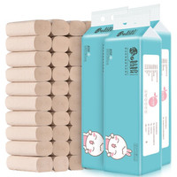 JUZI GUNIANG 桔子姑娘 桔子姑娘本色卷 无芯卷纸     50g (48卷、无芯卷纸、4层)