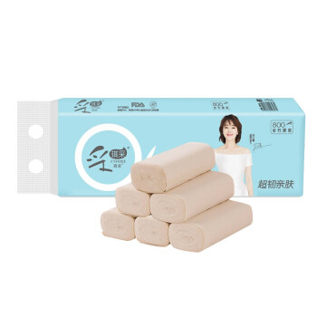 CCHOICE 采琪采 QBJ014A01H 竹浆本色纸卷纸纸巾 ( 10卷、无芯卷纸、4层)