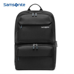 Samsonite 新秀丽 电脑包15.6英寸男女双肩背包书包 Samsonite 商务背包旅行包36B 黑色