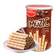 马来西亚进口 马奇新新(munchy's)巧克力味注心威化卷85g 饼干蛋卷 办公室零食 *7件
