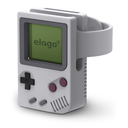 elago韩国适用Apple Watch 6桌面支架复古充电器底座苹果iWatch四代智能运动手表s3桌面Game boy形支架创意软