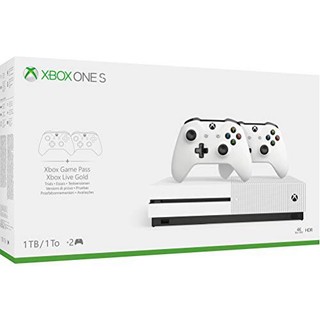 中亚prime会员：Microsoft 微软 Xbox One S 1TB 游戏主机 双手柄套装
