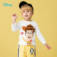 迪士尼Disney童装 男童t恤春季新款纯棉长袖上衣卡通胡迪长袖宝宝打底休闲服191S1081