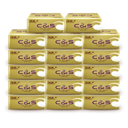 C&S 洁柔 金尊柔韧系列 抽纸 3层130抽*18包（195*123mm） *4件