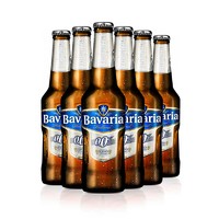 荷兰进口精酿啤酒宝华利丽无醇淡色白啤原味啤酒零度无醇6瓶装