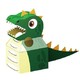  儿童恐龙房子纸皮玩具 萌宠恐龙　