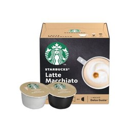 星巴克(Starbucks) 咖啡胶囊 拿铁玛奇朵咖啡 129g（雀巢多趣酷思咖啡机适用）